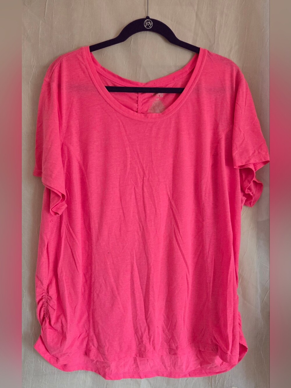 Women's Pink Scoop Neck Tee by Danskin